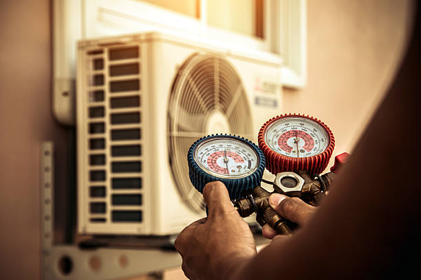 Professional Ac Installation technician working in Mottville, NY